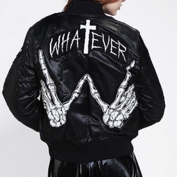 ✨Rare UNIF Bomber Jacket ✨ - Picture 1 of 5
